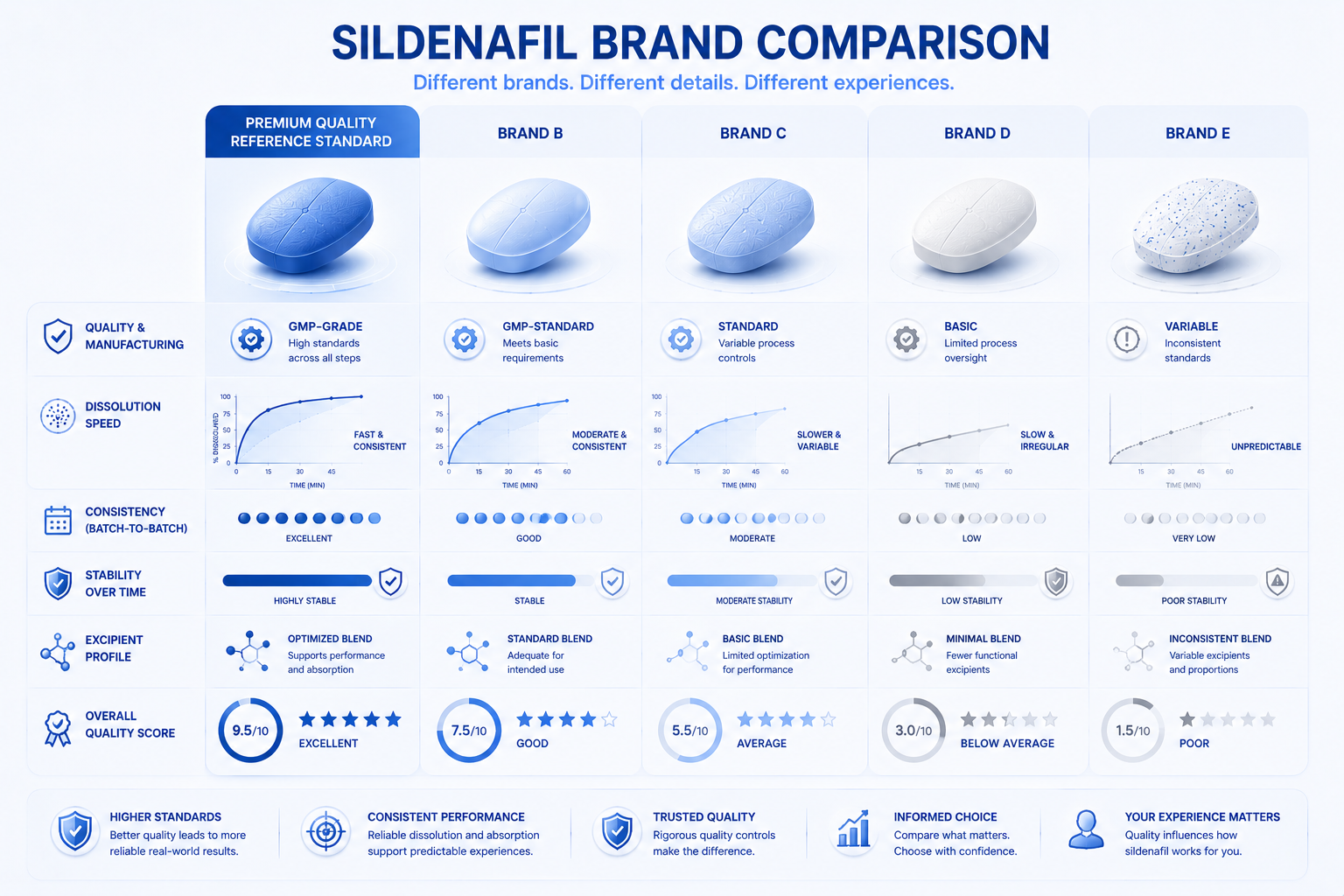 Sildenafil Brand Comparison