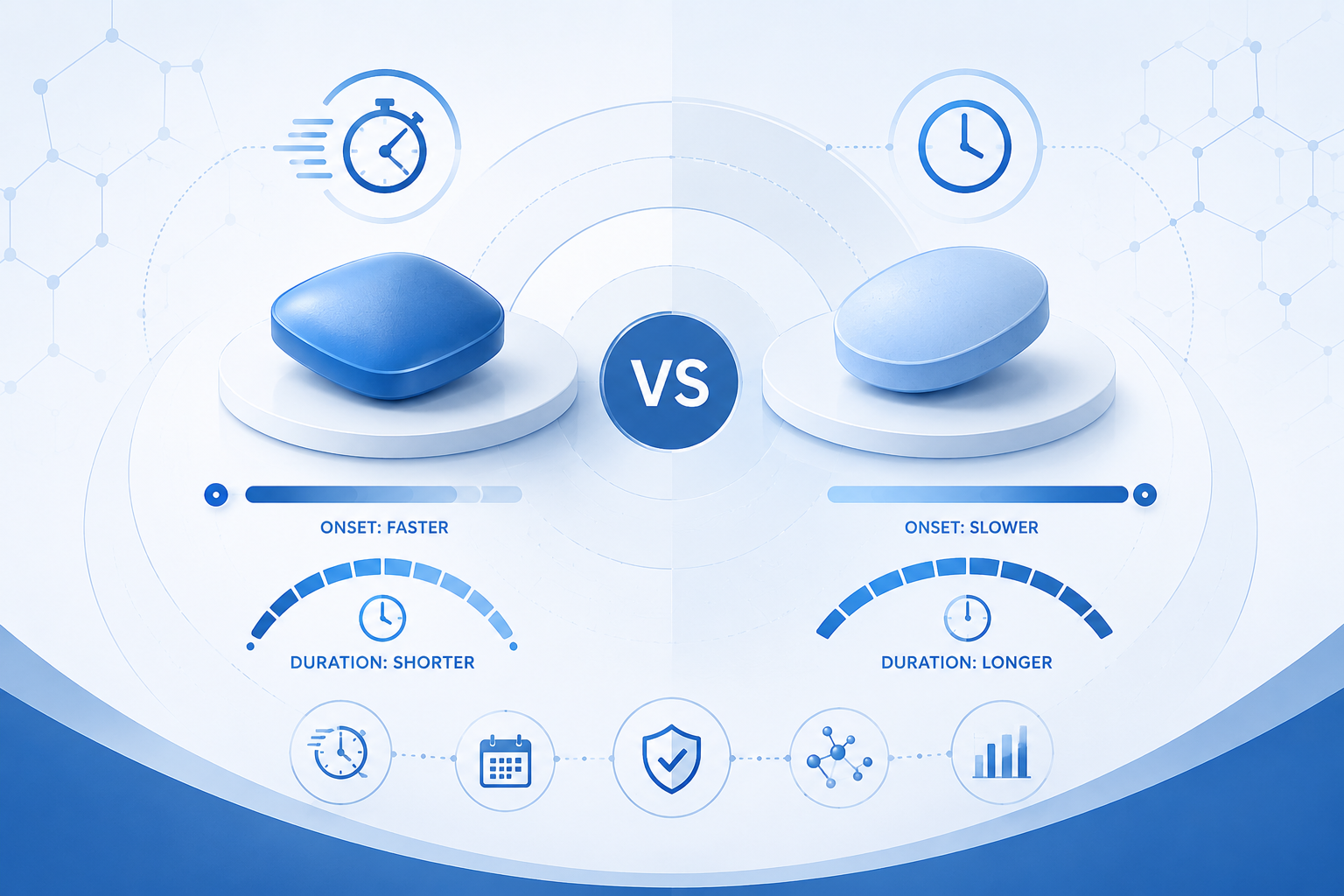 Sildenafil vs Tadalafil